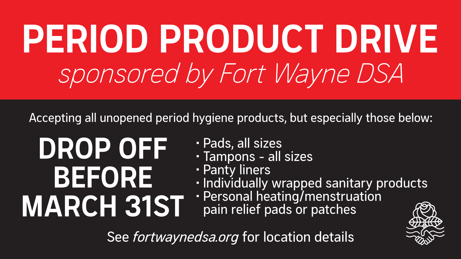 Period Product Drive 2023